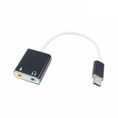 USB C ถึง3.5มมแจ็คเสียงหูฟังเสียงไมค์อะแดปเตอร์สำหรับ PC 7.1ภายนอก Type C USB การ์ดเสียงสำหรับแมคบุ๊กโปรแอร์การ์ดเสียง LSK3825