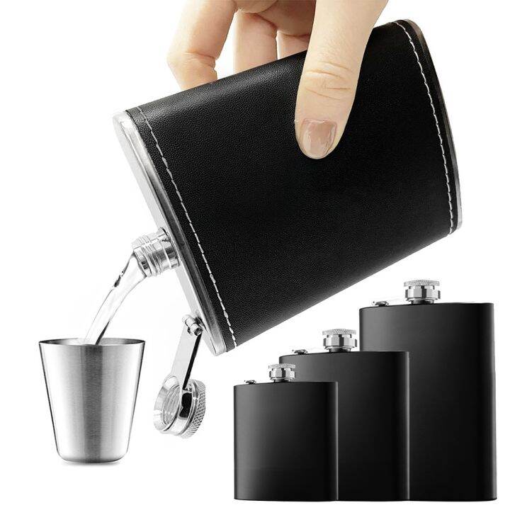 cw-8oz-hip-flask-wine-pot-alcohol-drinking-bottle-drinker-drinkware-for-camping