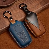 Leather Car Key Case For Toyota Camry CHR Prius Corolla RAV4 Prado 2017 2018 Remote Keyless Coverkeychain