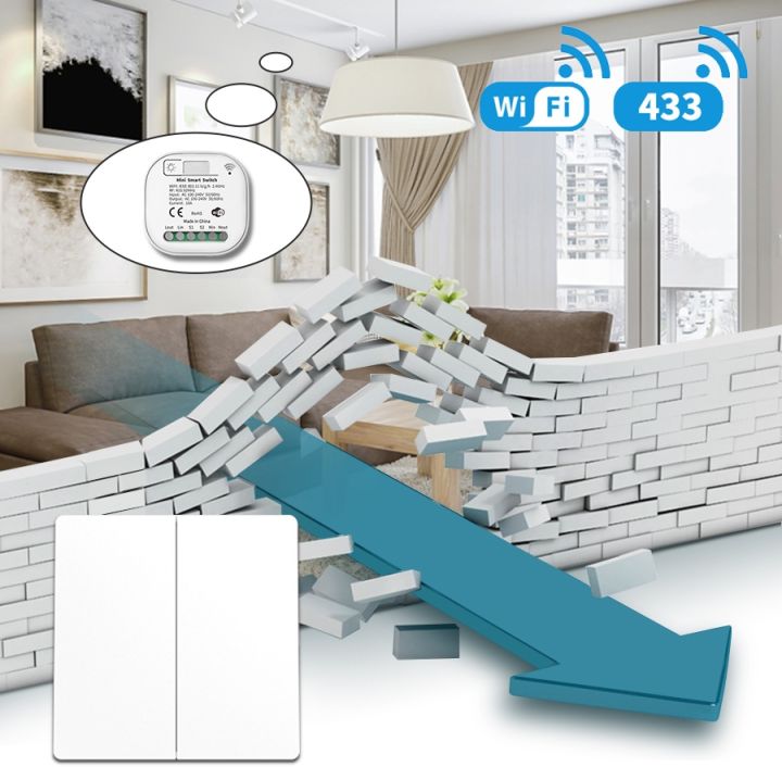 cw-tuya-16a-wifi-433mhz-powered-no-battery-needed-wall-switches