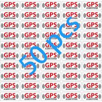 hot【DT】 50 Pieces Gps Alarm Systtm Proof STICKER Custom Stickers on Motorcycle Exterior Parts and