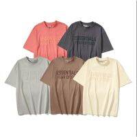 ❤️ Ready Stock ❤️? High Street Plus Size FOG ESSENTIALS Double Thread Flocking European and American High Street Loose Round Neck Pullover Short Sleeve T-Shirt