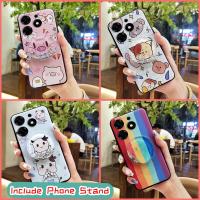 Anti-dust Cover Phone Case For Tecno Spark 10 Pro/Ki7 Fashion Design Kickstand glisten cartoon New Arrival Durable TPU