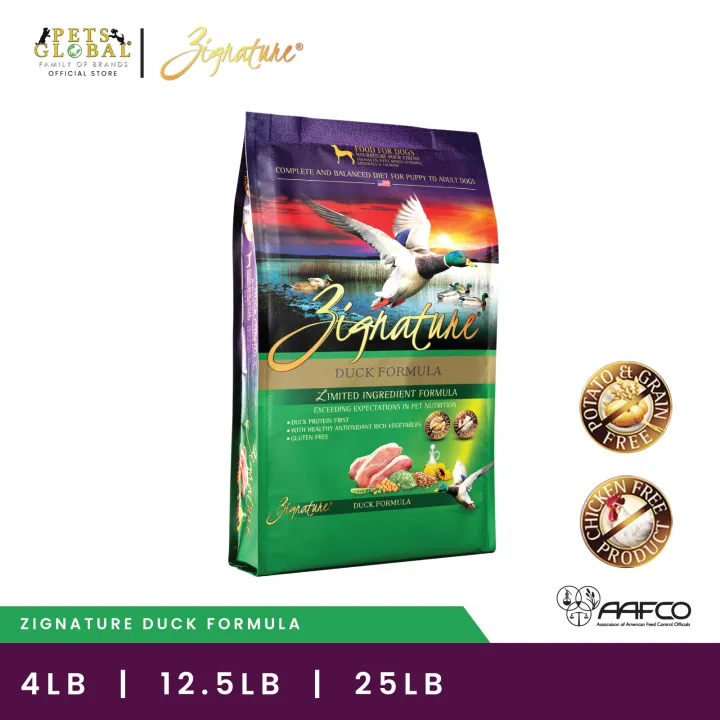 Zignature Duck Formula Dog Dry Food Lazada