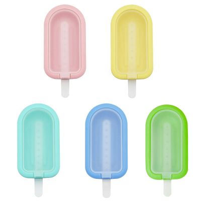 Silicone Ice Cream Mold With PP Cover And Stickers Lovely Heart Ice-lolly Popsicle Moulds Ice Creams Maker Tools Party Supplies Ice Maker Ice Cream Mo