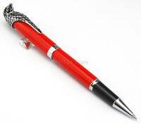 Fuliwen Metal Owl Roller Ball Pen Eagle Head Clip Unique Style Red Barrel Gift Pen For Office &amp; Home Writing Pens