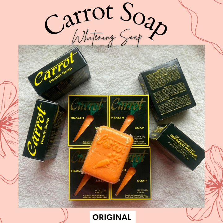 Prudent Trading Original Carrot Health Soap, Whitening Soap, AntiAging, Restore, Cleansing and