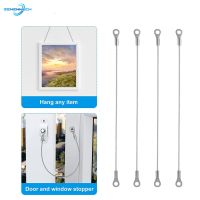 4X Cabinet Door Restraint Kit Flexible Lanyard Cable Cupboard Door Hinge Limiter Restrict Cabinet Door Swing Limit Opening Angle Door Hardware  Locks