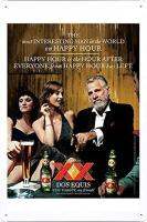 จานโปสเตอร์ป้ายโลหะดีบุก X ของ Dos Equis เบียร์: คนที่น่าสนใจที่สุดในโลกโดยอาหารและเครื่องหมายตกแต่งเครื่องดื่ม