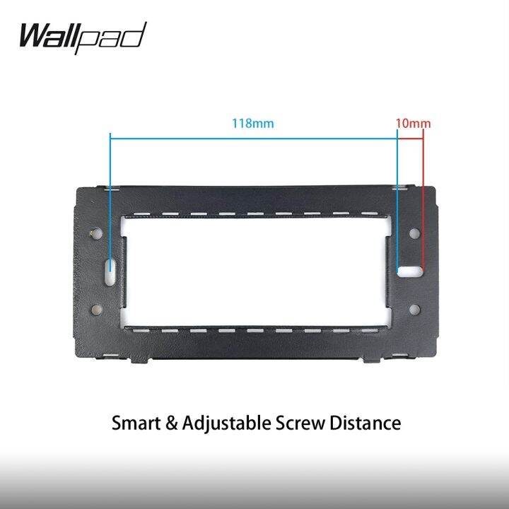 new-popular89-153x75mm-อิตาลี-wallwith-usb-wallpad-l3อลูมิเนียมสีดำ-panelusb-ชาร์จกับ-triple-itwallloutlet