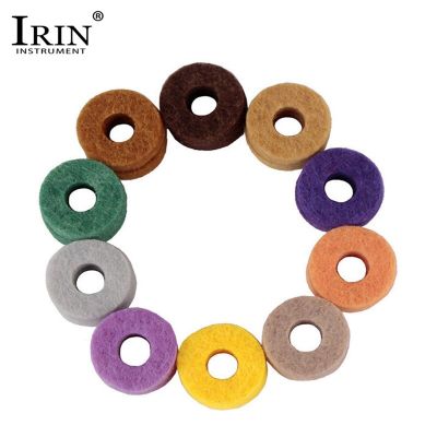 【Worth-Buy】 Irin 20ชิ้น/แพ็คที่มีคุณภาพฉาบยืนรู้สึกเครื่องซักผ้า Pad เปลี่ยนรอบนุ่มสำหรับกลองชุดฉาบจัดส่งสีสุ่ม