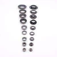 100 Sets/pack Brass Gun Black Eyelets with Gasket Inner Diameter 5-17mm for DIY Hat Shoes Belt Bag Clothes Accessories