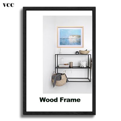 Nature Wooden Classic Picture Frame A4 A3 30X40cm Plexiglass Include Poster Photo Frames For Wall Hanging Certificate Frame