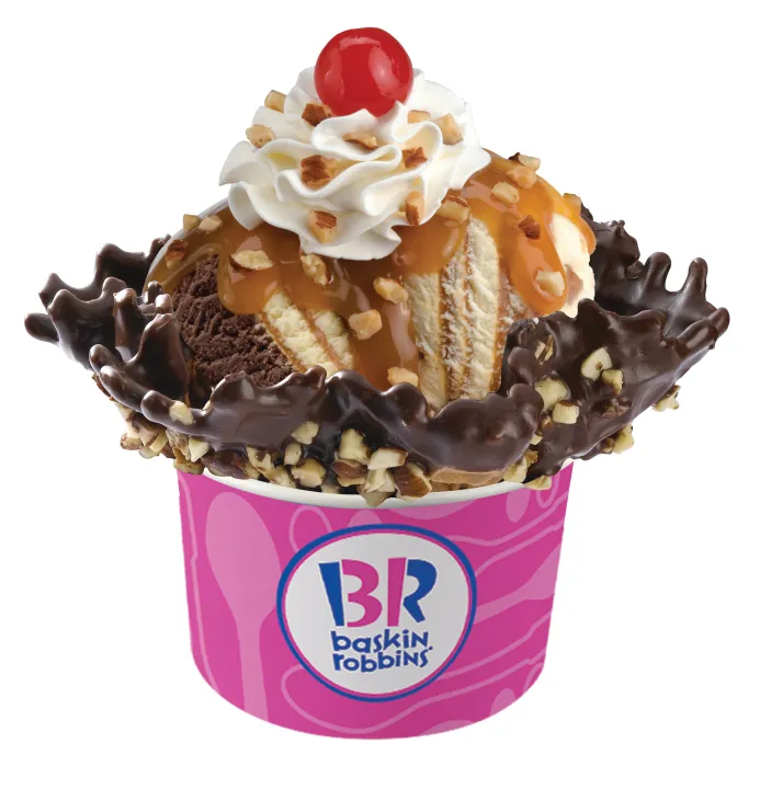 Baskin Robbins Chocolate Dipped Waffle Sundae Ice Cream [Self PickUp] Lazada