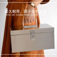 [COD] 304 stainless steel box with lock money large thickened portable toolbox iron password