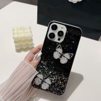 MAGOOER ใสรูปฝีเสื้อกลิตเตอร์สำหรับ iPhone 14 Pro Max 11 Soft สำหรับ iPhone 13 Pro 12เคสครอบโทรศัพท์