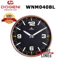 DOGENI นาฬิกาแขวน รุ่น WNM040BL มี 2 เข็ม ขอบอลูมิเนียมสี Pinkgold หน้าปัดเรืองแสงขนาดใหญ่ทั้งเข็มและตัวเลข ขนาด 12 นิ้ว พร้อมรับประกัน 2 ปี WNM WNM040