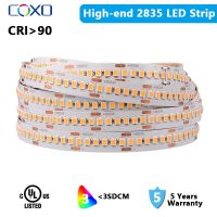 ไฟแถบไฟ LED 2835ไฮเอนด์24V DC12V 60/120/240 Leds/M 5M SMD2835ไฟ Led ยืดหยุ่นได้ RA90เทป Led Rion 3000K-6000K