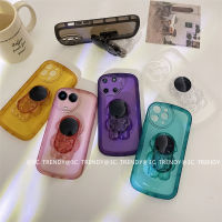 Phone Case เคส Realme 11X 5G สีทึบโปร่งใสนักบินอวกาศ Realme11X กรณีโทรศัพท์แบบขาตั้งซ่อนรูป5G เลนส์ป้องกันฝาครอบนุ่ม2023