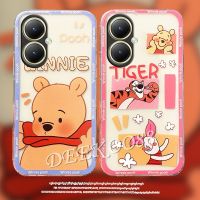 เคสสมาร์ทโฟนสำหรับ VIVOY27 4G 5G VIVO Y27 2023ใหม่มีการ์ตูนน่ารักหมีเคสใส่โทรศัพท์กันกระแทกเคสนิ่มฝาหลัง TPU