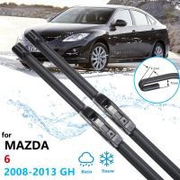 ใบมีดไม้เช็ดรถสำหรับ GH1 Mazda6 Mazda 6 2008 ~ 2013 GH กระจกหน้าที่ปัดน้ำฝนอุปกรณ์เสริมรถยนต์2009 2010 2011 2012