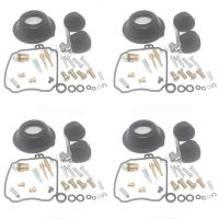 4 Sets For YAMAHA XVZ 1300 A AT LT Royal Star XVZ13 XVZ1300 96-00 Carburetor Repair Kit Float Main Slow Jet Vacuum Diaphragm