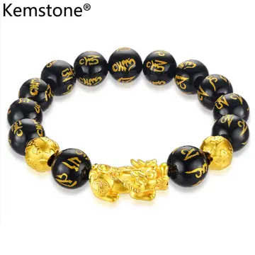 24k gold italy 750 bracelet men's women's stainless, Men's Fashion, Watches  & Accessories, Jewelry on Carousell