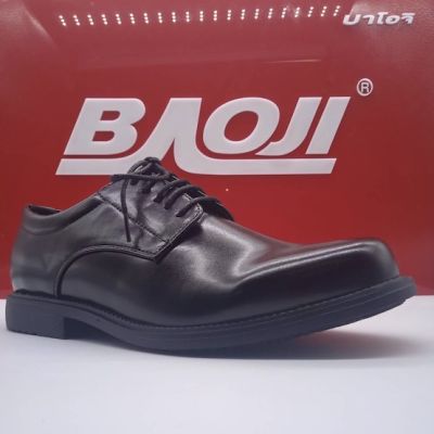 [หัวกลม มน กว้าง เท้าบาน หนาอูมบานแบ ใส่สบาย] บาโอจิ รองเท้าคัชชูผู้ชาย รองเท้าหนังผู้ชาย Baoji BJ8000