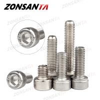 ZONSANTA Hexagon Hex Socket Cap Head Bolt M1.4 M1.6 M2 M2.5 M3 M4 M5 M6 M8 304 Stainless Steel DIN912 Allen Socket Head Screw Nails Screws Fasteners