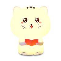 【❖New Hot❖】 jiangyi ไฟหลากสีสัน Usb ห้องนอนสำหรับเด็กทารกโคมไฟไฟกลางคืนแบบต๊าปเซนเซอร์รีโมตควบคุมสัมผัสลายแมว