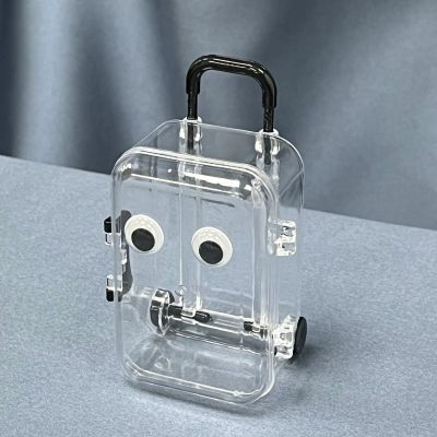 Creative Jewelery Storage Box Mini Cute Clear Luggage Suitcase Candy Box Wedding Gift Packging New Desk Organiser Decoration