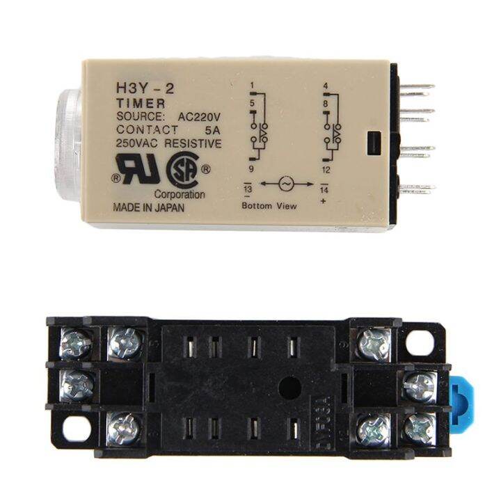 H3y2 Relay Ac 220v Delay Timer Time Relay 30 Minute/seconds With