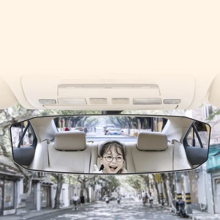 Rear View Mirror Wide Angle Car Rearview Mirror Panoramic Interior Clip