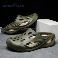 Goodyear hole shoes mens non-slip soft bottom lazy Baotou half slippers men summer casual beach shoes men shoes