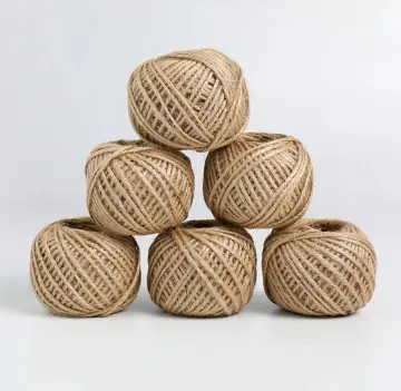 Natural Tiny Jute Rope Heavy Duty Twine Rope 50Meters 3Ply