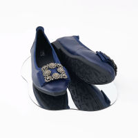 ST.JAMES รองเท้าหนังแท้/รองเท้าส้นแบน ส้น 1.7 CM. รุ่น CHARLOTTE สี NAVY | รองเท้าคัทชู ผู้หญิง