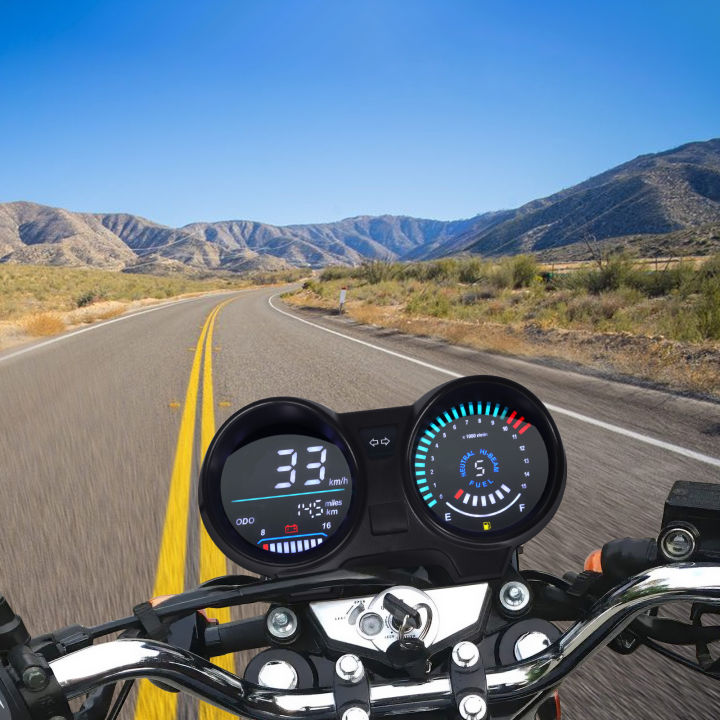 ใหม่ล่าสุดดิจิตอล-led-อิเล็กทรอนิกส์รถจักรยานยนต์อุณหภูมิเมตร-s-peedometer-สำหรับบราซิลสำหรับไททันสำหรับฮอนด้า-cg150-2004-2009-fan150