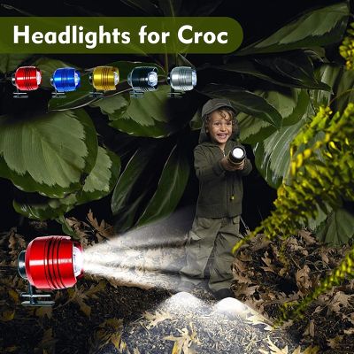 1-10pcs Headlights For Croc Small Lights Outdoor Night Running Walking Lighting For Crocs Shoes Funny Decoration Accessories