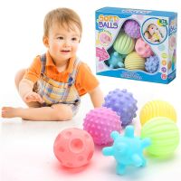 【YF】۩❒✢  6Pcs Textured Set Newborn Baby Sensory Balls Anti Bales Fidget Kids Hands Tactile Massage