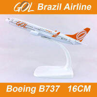 16ซม. 1400 Scale B737-800 B737บราซิล737 GOL Airlines เครื่องบินเครื่องบิน Diecast โลหะผสมรุ่นเครื่องบินสำหรับคอลเลกชัน