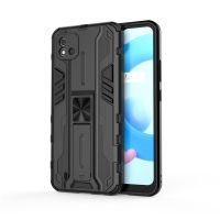 ₪ New Style Magnetic Kickstand TPU Bumper Armor Shockproof Case For OPPO Realme C20 Lens Protection Hard PC Stand Back Cover Coque