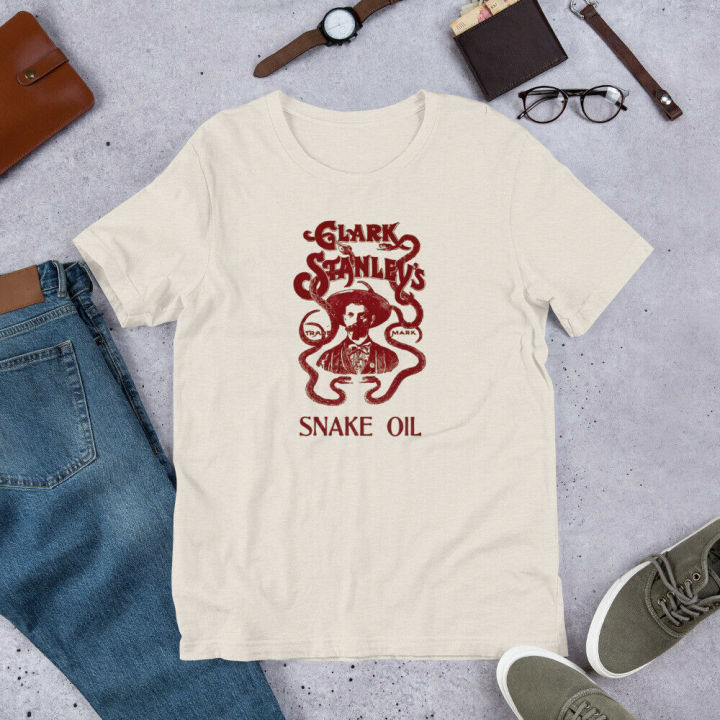 clark-stanleys-snake-oil-antique-style-t-shirt-short-sleeved-mens-and-womens-t-shirt