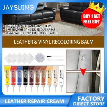 Leather Repair Cream Gel Kit Filler Restore Car Seat Sofa Scratch Hole Rip  Crack