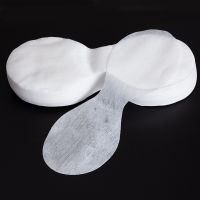 ♘▦◇ 80/100Pcs Disposable Eye Mask DIY Natural Cotton Eye Paper Women Essential Product Ultrathin Silk Eye Paper Mask Do Wholesale