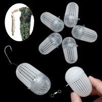 Hot Portable Durable Tackle Fish Lure Swim Feeder Basket Feeder Holder Fishing Bait Cage Accessories