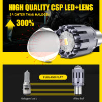 H4 LED Motorcycle Headlight Bulb BA20D Headlamp 12000LM With Highlight 6000K White Conversion Kit Replace Halogen Bulbs