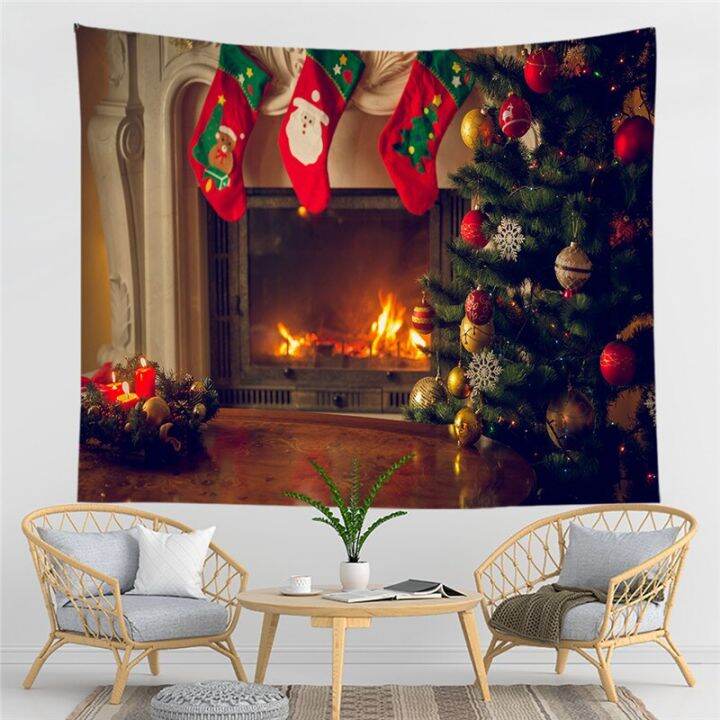 christmas-tapestry-christmas-fireplace-wall-hanging-hippie-wall-hanging-christmas-stocking-wall-tapestries-wall-art-decor