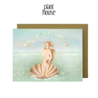 การ์ดอวยพรวันเกิด Birth of Venus จาก Plant House Greeting Card