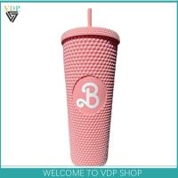 Pink for Barbies Movie Straw Cup Diamond Radiant Coffee Mug 24oz/710ml Drinks Cup