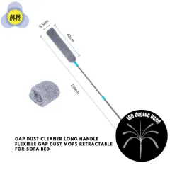 Gap Dust Cleaner Retractable Long Handle Flexible Mops Home Room For Sofa  Bed